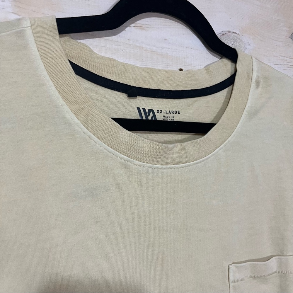 VRST Y2K 90s Yellow Pocket Tee - Mens 2XL - Picture 6 of 6